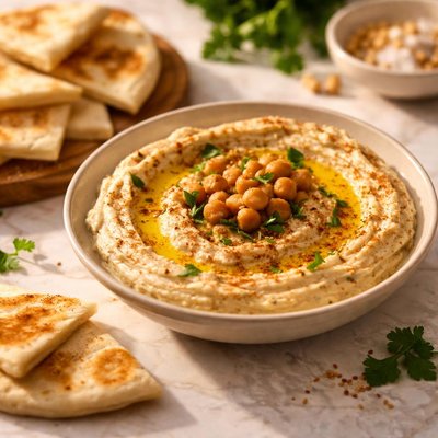 Hummus with pita