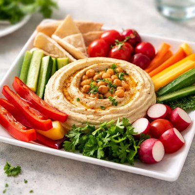 Hummus with vegetables