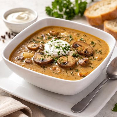 Hungsrian mushroom soup
