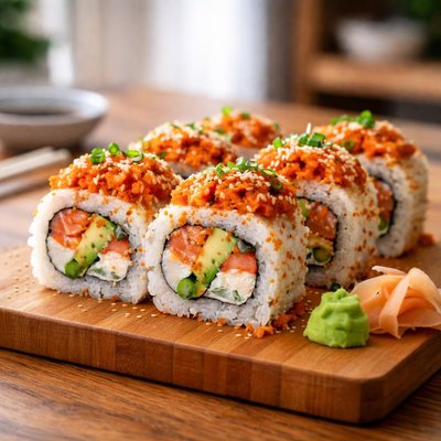 Hvee spicy california sushi roll