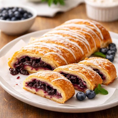 Hyvee blueberry strudel