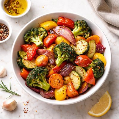 I cup roasted veggies