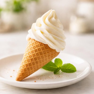 Ice cream cone vanilla