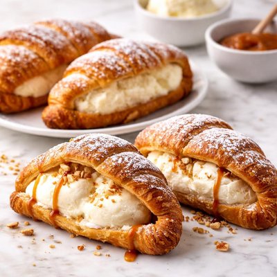 Ice cream filled pastry