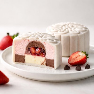 Ice cream moon cake