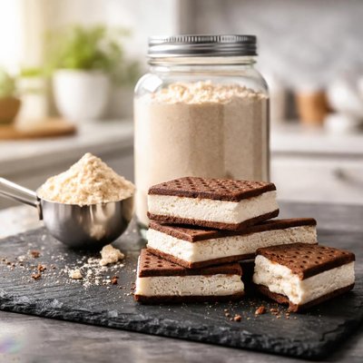 Ice cream sandwich protein powder