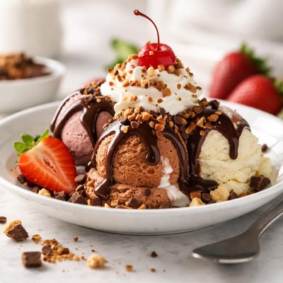Ice cream sundae