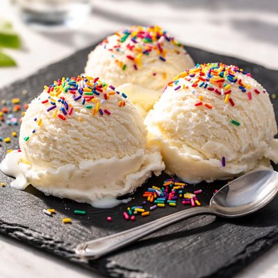 Ice cream with sprinkles