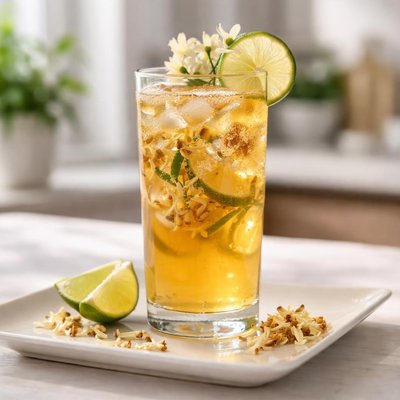 Ice jasmine tea