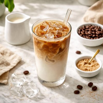Ice latte decaf