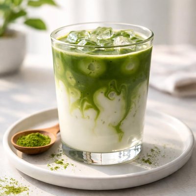 Ice matcha latte
