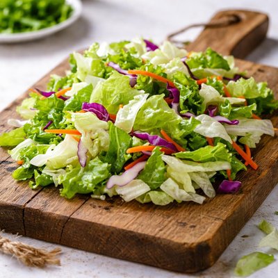 Iceberg lettuce salad mix