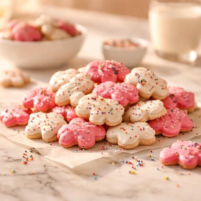 Iced animal cookies