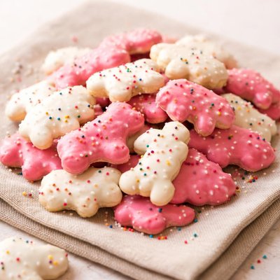 Iced animal crackers