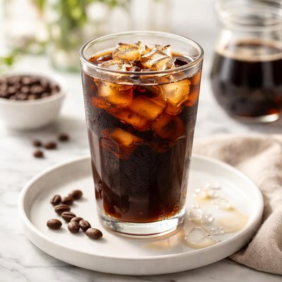 Iced black coffee