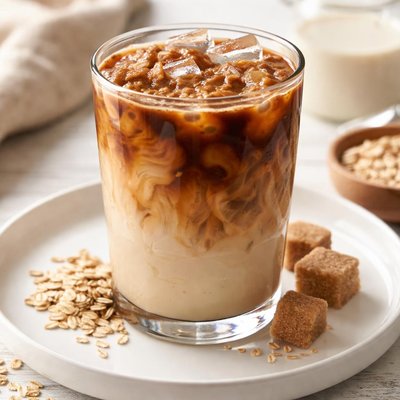Iced brown sugar oatmilk shaken espresso