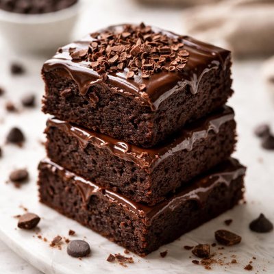Iced brownie