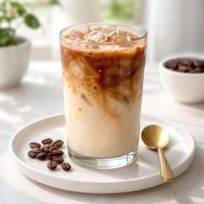 Iced cafe latte