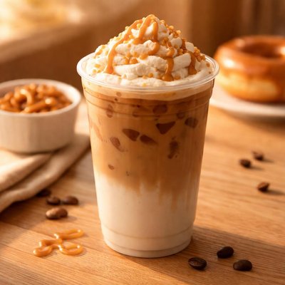 Iced caramel craze latte dunkin donuts