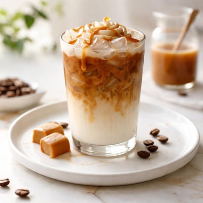 Iced caramel macchiato