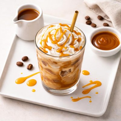 Iced caramel swirl coffee