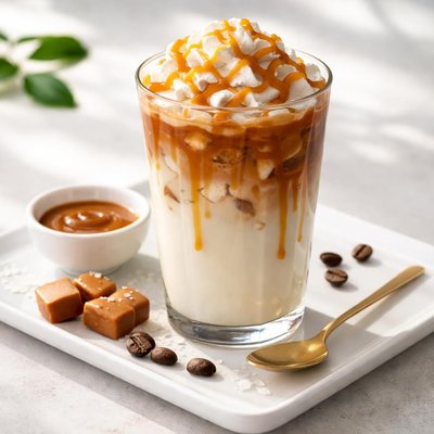 Iced carmel maciato