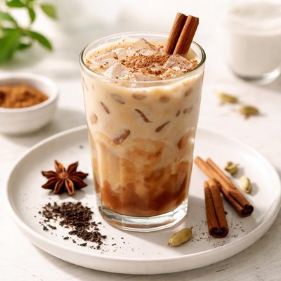 Iced chai latte