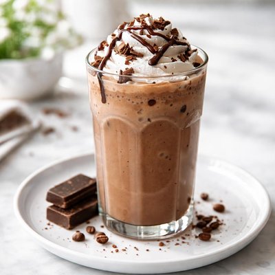 Iced chocolate drink