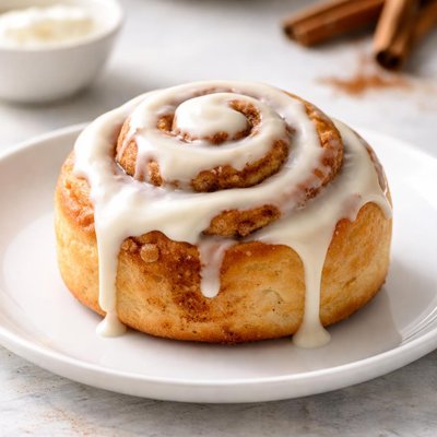 Iced cinnamon roll