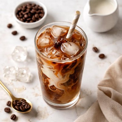 Iced coffe w creamer