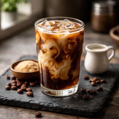 Iced coffee double double