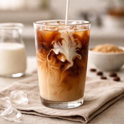Iced coffee half and half