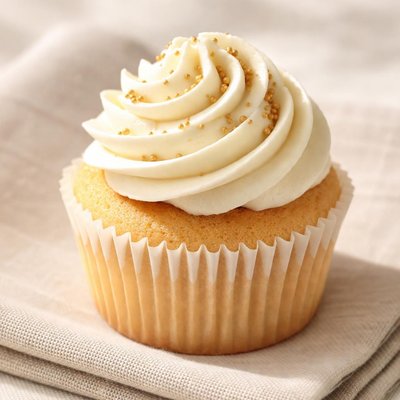 Iced cupcake