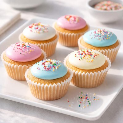 Iced fairy cakes