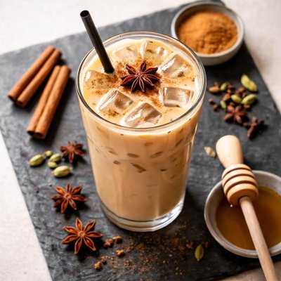 Iced grande chai latte