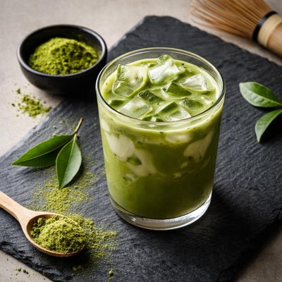 Iced green matcha