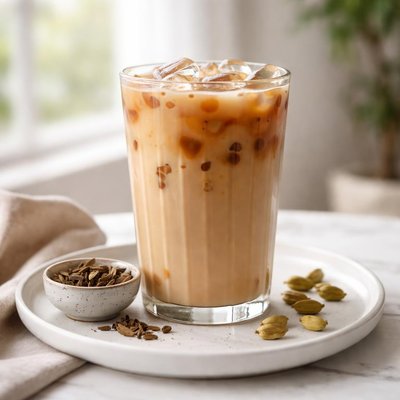 Iced karak chai
