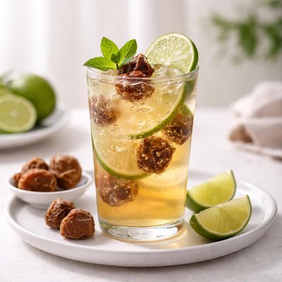 Iced lime and sour plum