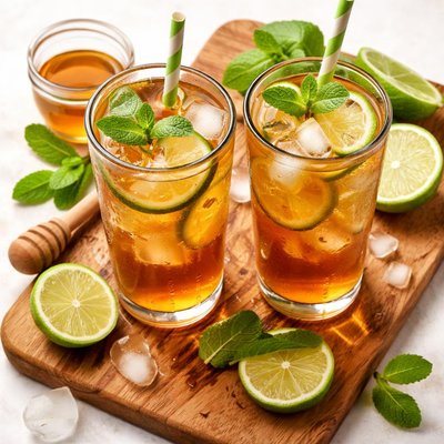 Iced lime tea