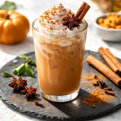 Iced pumpkin chai