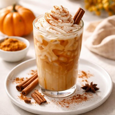 Iced pumpkin spice latte