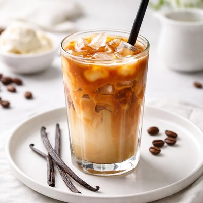 Iced vanilla coffee