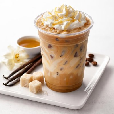 Iced vanilla latte starbucks