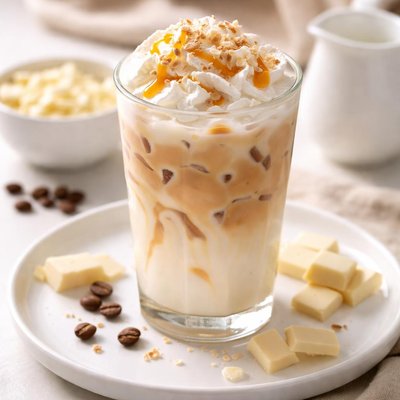 Iced white mocha
