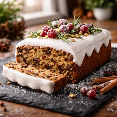 Iced xmas cake