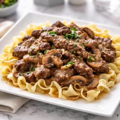 Iceland luxury beef stronganoff