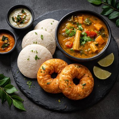 Idly vada sambar bowl