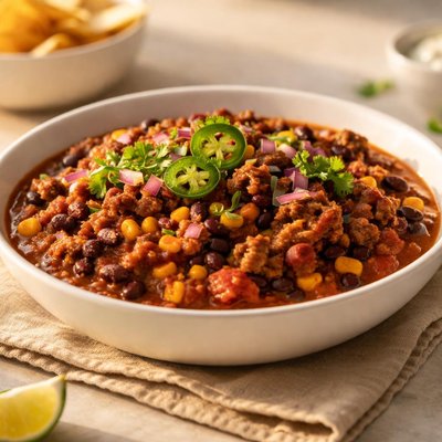 Impossible beef chili