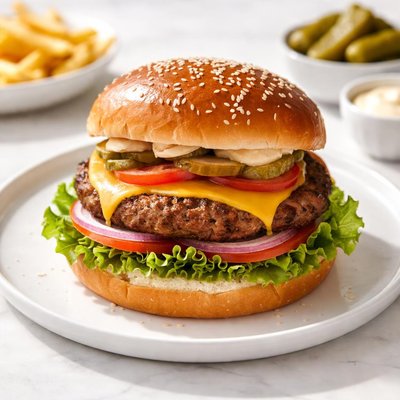 Impossible meat burger