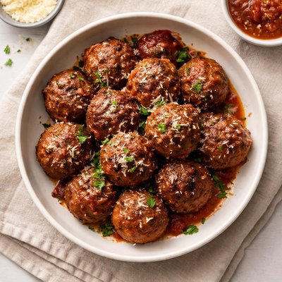 Impossible meat meatballs